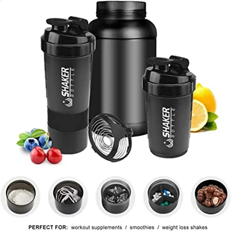 VOLTRX Premium Electric Protein Shaker Bottle, Made With Tritan - BPA Free - 24 Oz Vortex Portable Mixer Cup/USB C Rechargeable Shaker For Protein