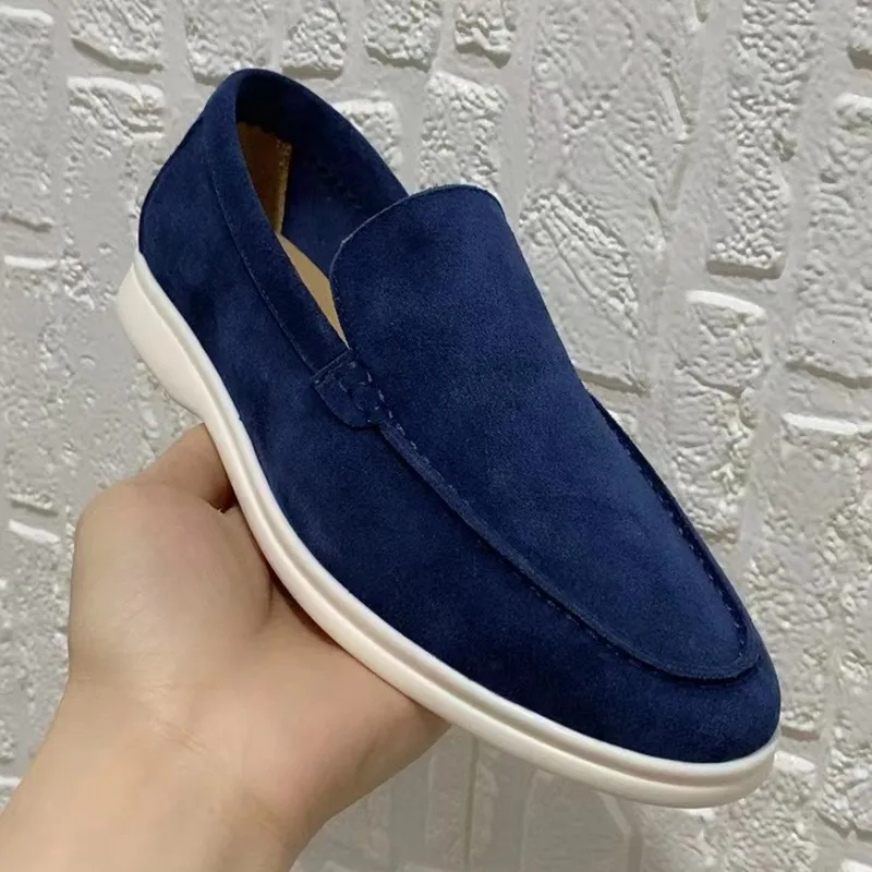 Wholesale Mens Genuine Leather Suede Loafers Slip On Driving  display picture 3