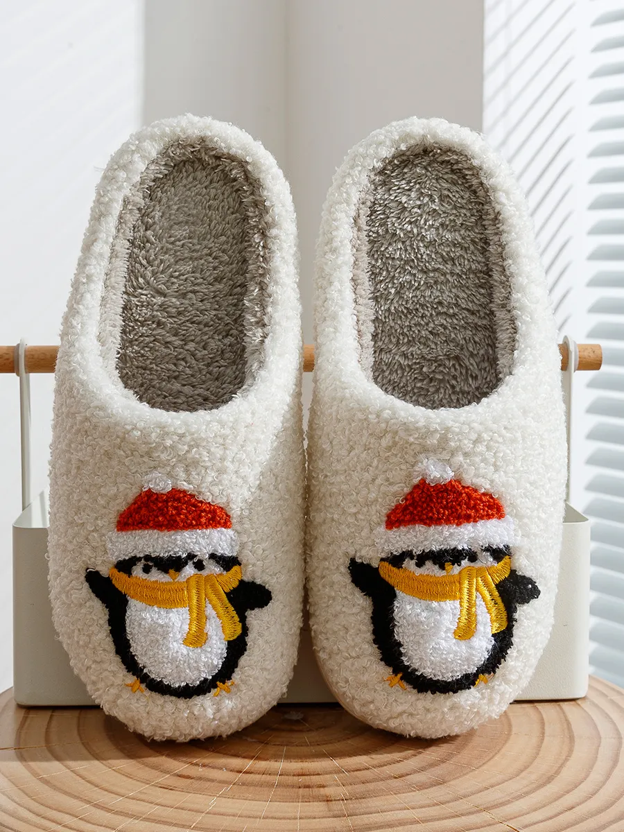 Pantoufles D'hiver Chaudes Pour Femme - Pour L'hiver - Noël