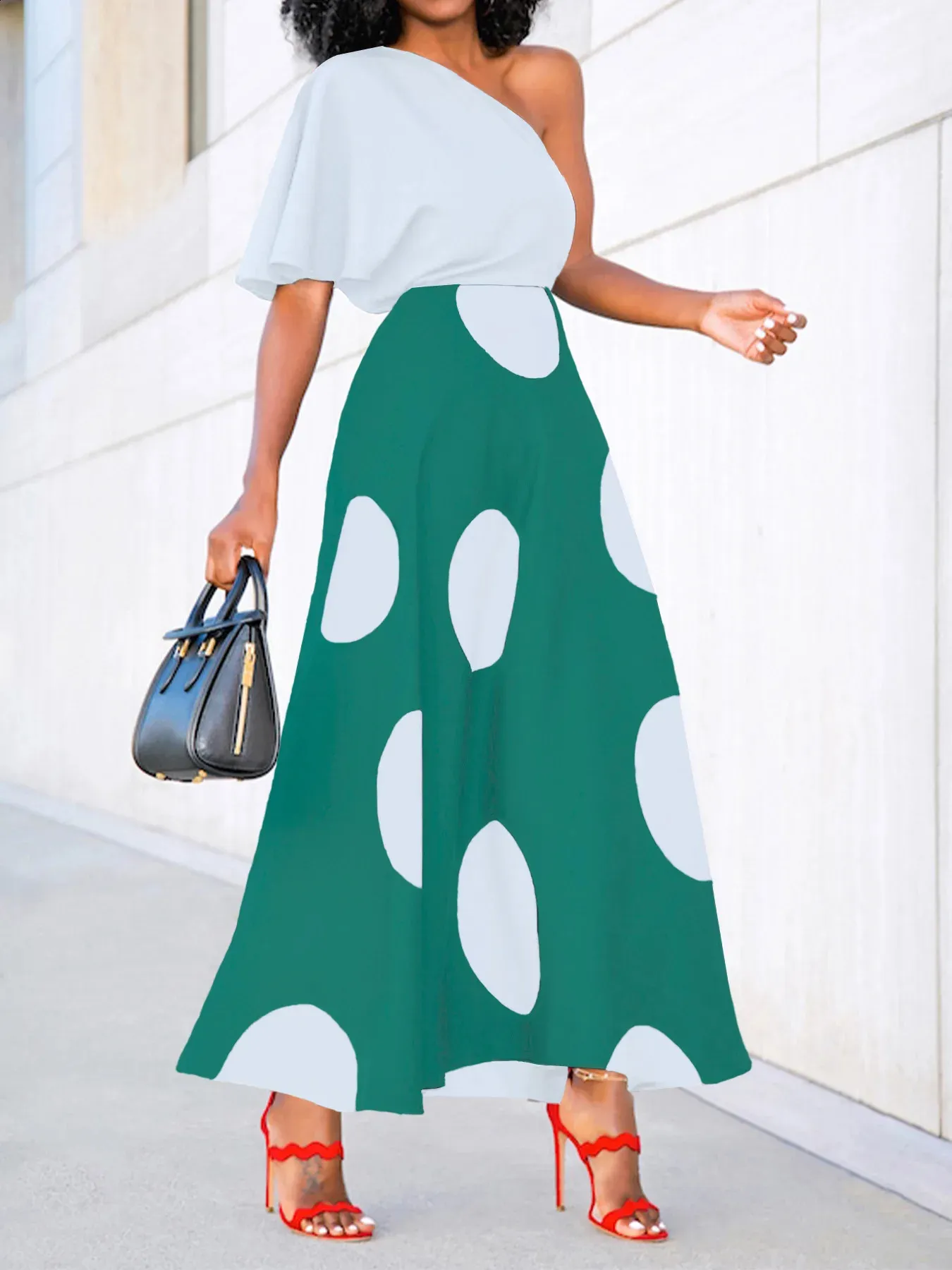 green emerald velvet dress Girls' Printed Off Shoulder Spring Dresses – Hayden Girls
