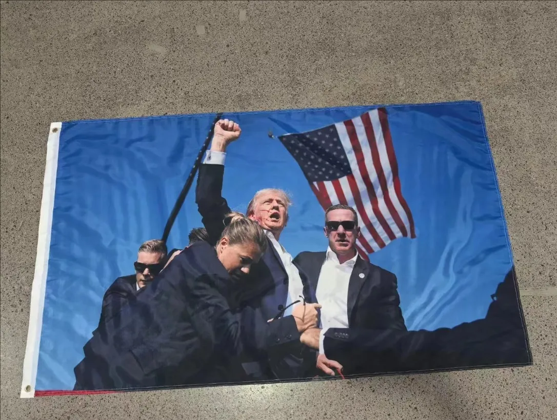 Donald Trump Shooting Flag 2024 Campaign Banner, Polyester, Anti Biden,  Never Biden, Drôle De Jardin Drôle, Drapeau Républicain USA, Maga Kag Du  2,51 € | DHgate, image size:1086x819