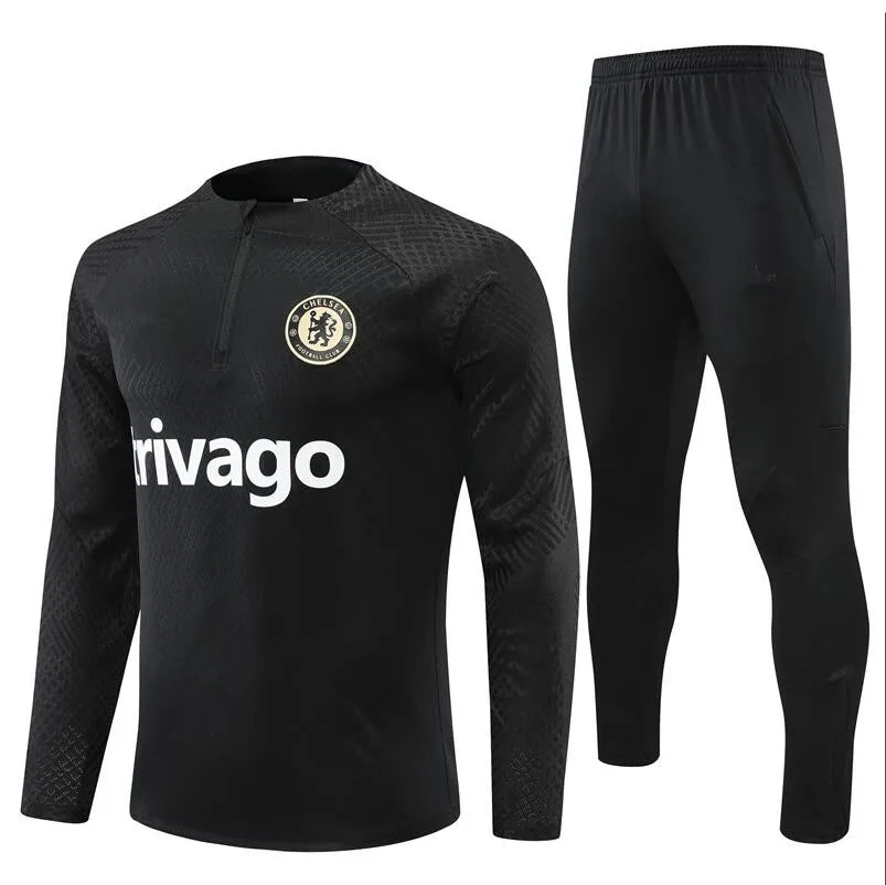DHgate Chelsea Adult 2024 Tracksuit Long Sleeve Kit Official PULISIC MOUNT HAVERTZ STERLING JORGINHO KOULIBALY KANTE Football Training Suit Sports Outdoors