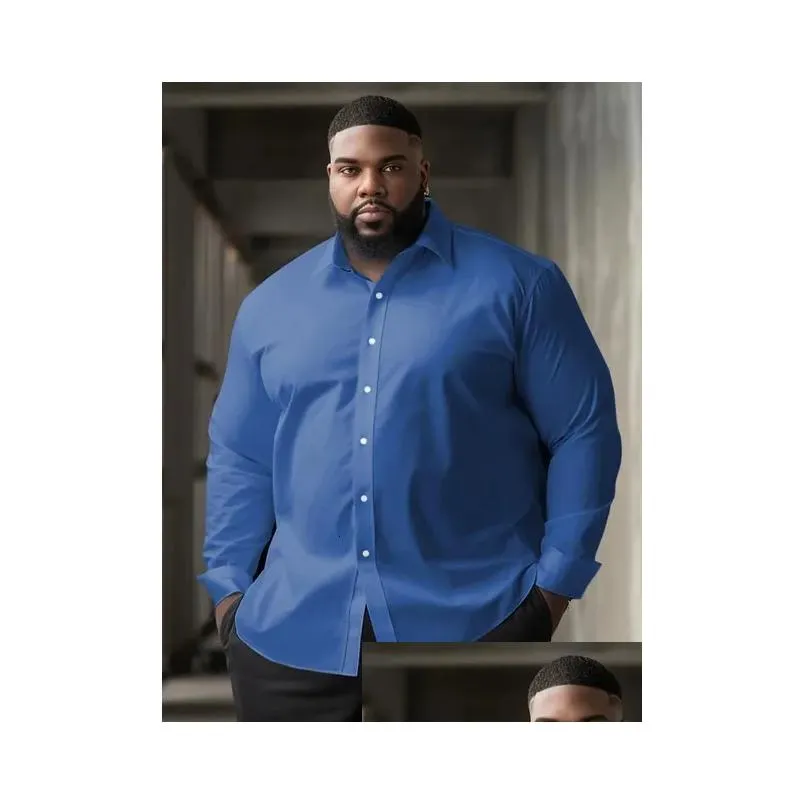 DHgate.com:Mens Cotton Long-Sleeved Shirts, Casual Plus Size Solid Color  Business Dress Shirts:Apparel