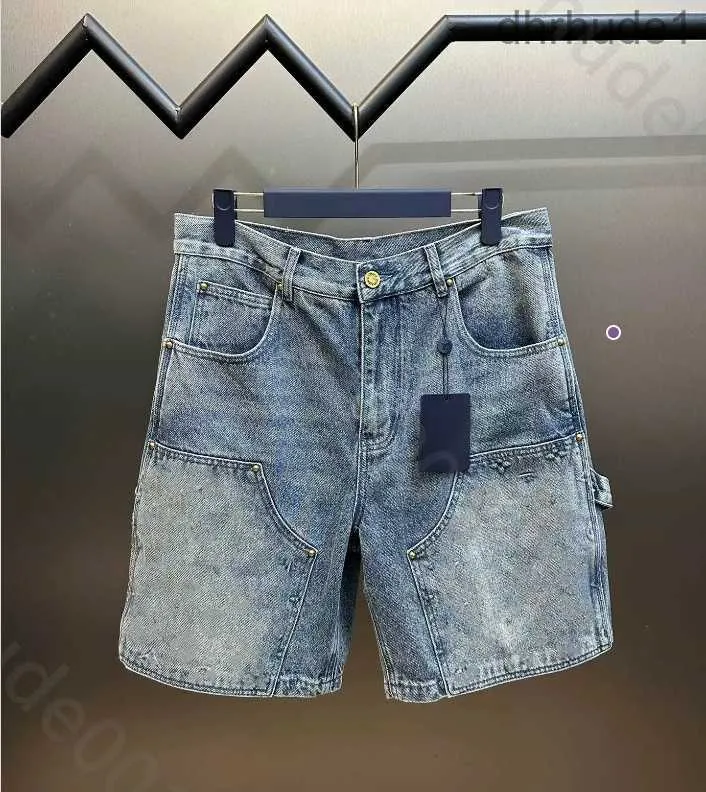 Embossed Denim Shorts: Heavy-Duty Workwear Jeans, Versatile Spring/Summer  Style Shop Now!