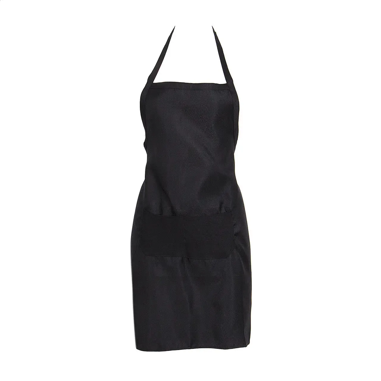 12 Stks/pak Unisex Zwart Schort Met 2 Voorzakken, Wasbaar In De Machine, Gebruikt In De Keuken Om Barbecue Te Maken  15