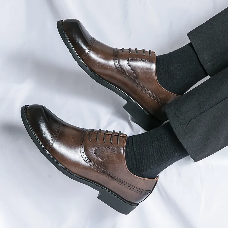 brown full sleeve dress Sutor Mantellassi Dark Brown Shoes – Size: 7 US / 6 UK main image 0