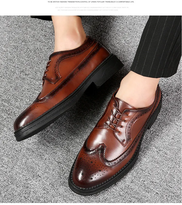 Coach Mens Griffin Brown Brogue Dress Shoes Size 11 Classic Office Business 614gFuRwkZL._AC_SY300_QL30_.jpg main image 3