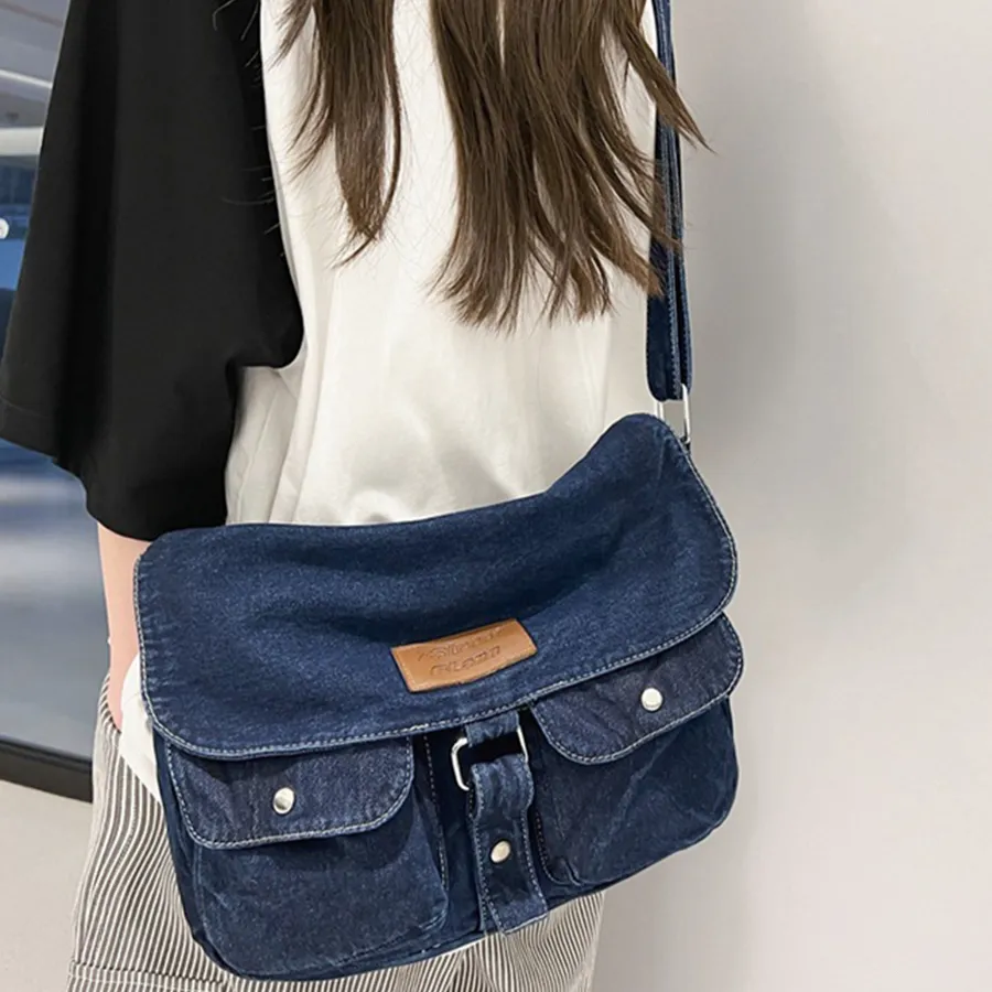 Denim satchel hotsell