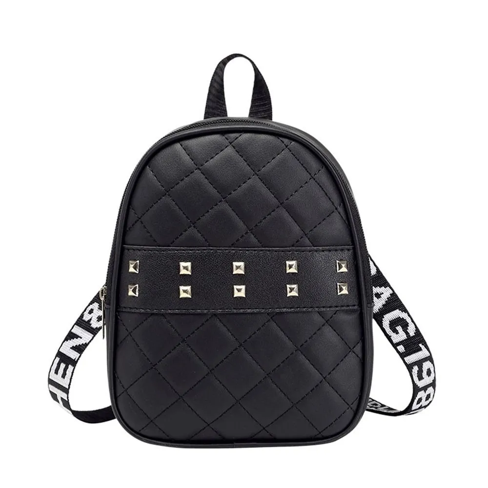 Women Multi Functi Rivet Mini Backpacks Shoulder Bags Small Rucksack School Bags H9EM From 10 42 DHgate