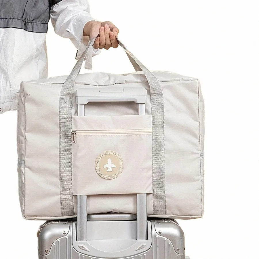 Large Capacity Foldable Duffle Bag Simple Travel Bag, Clothes Quilt  Storage, Portable Luggage Organizer Y3Bo#