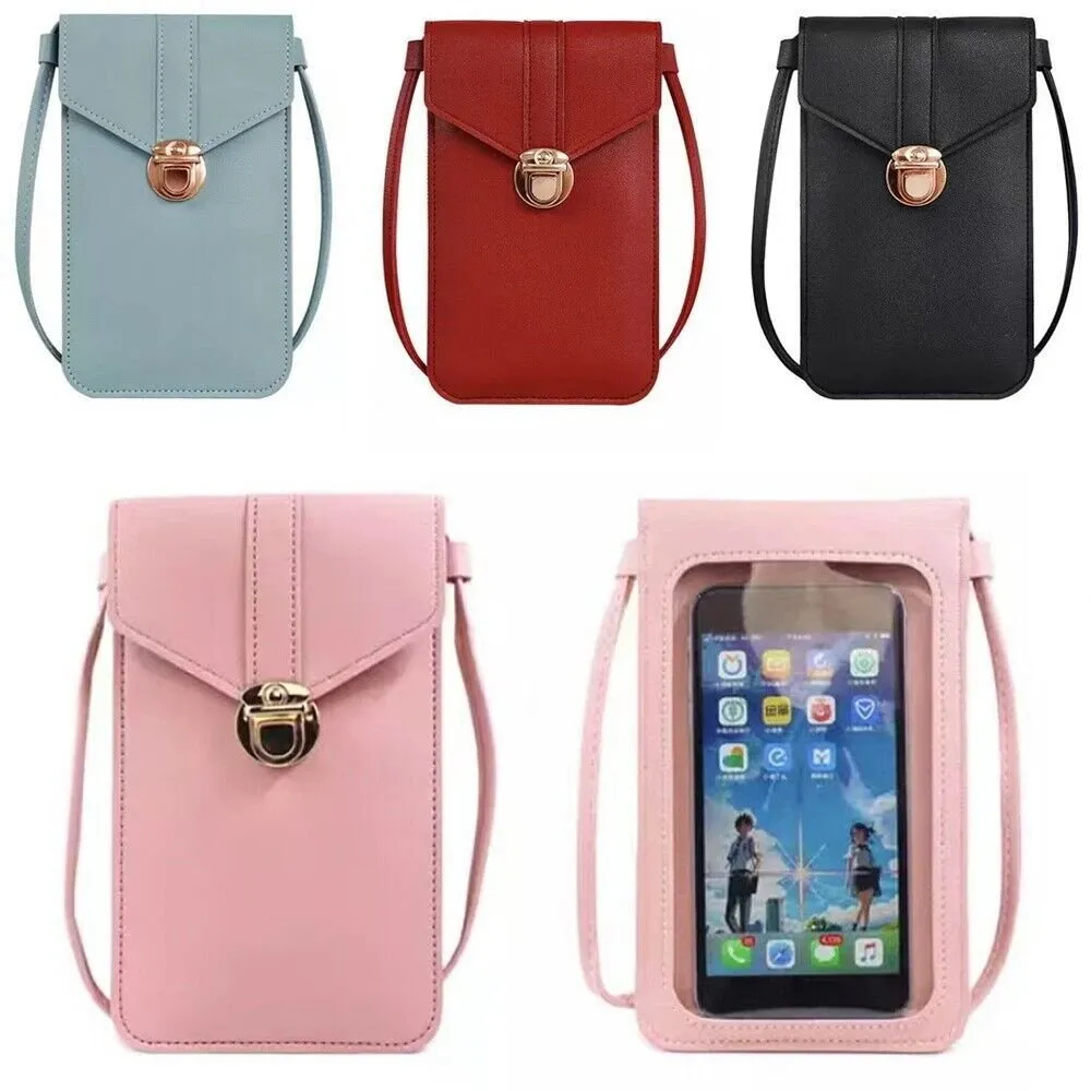 Leather Slim Mobile Phe Phone Crossbody Bag With Touch Screen Multi Pocket Crossbody Wallet For Women 56tI From Dazzleclutch 11.18 DHgate.Com
