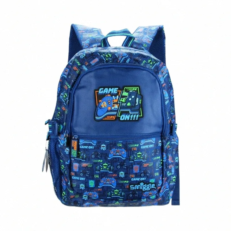 Smiggle Original Blue Plane School Backpack for Children 16