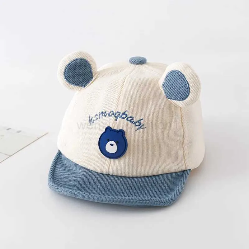 thumbnail image 2 of PESAAT Bear Baseball Cap - Cotton Baby Sun Hat With Adjustable Strap For Boys & Girls 2 of 13