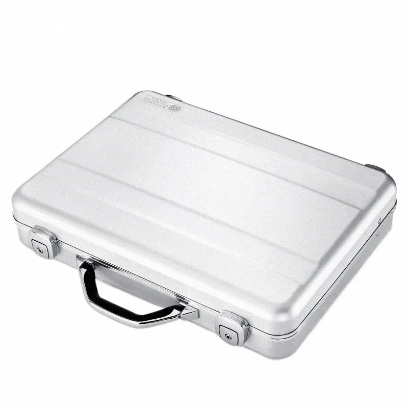 DHgate Luxury Aluminum Briefcase for Men Durable Travel Case with TSA Lock and One step Forming Bags Luggage Accessories