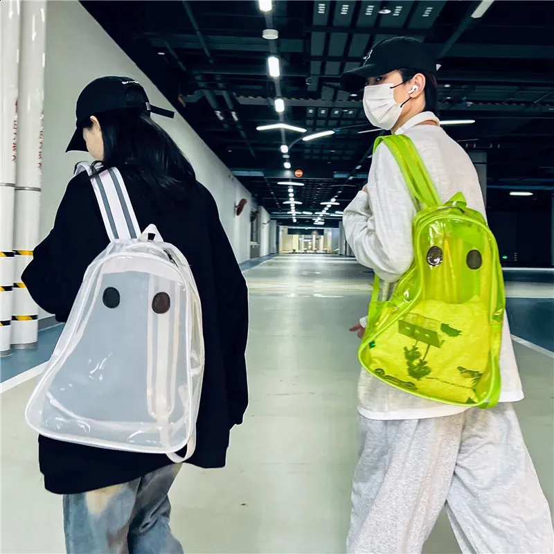 Transparent Backpack Halloween Ghost Schoolbag... From  display picture 1