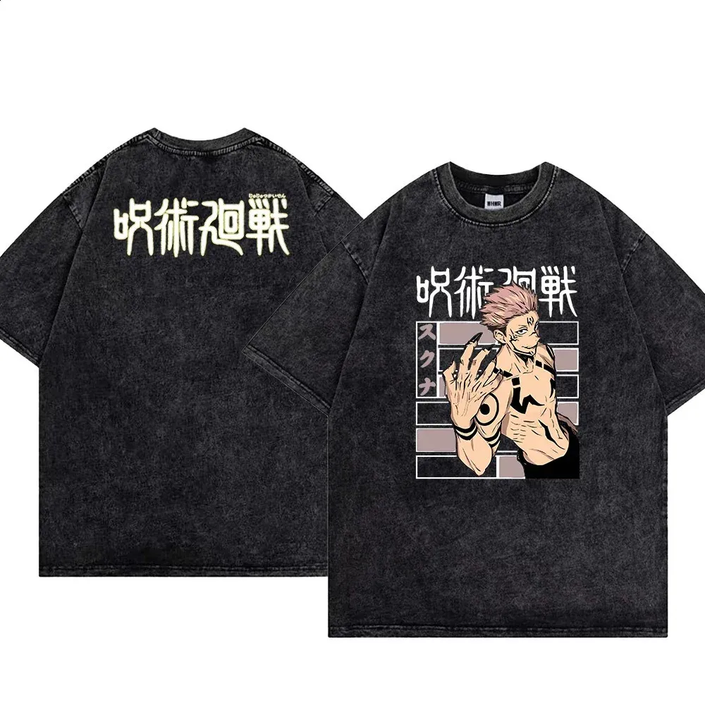 Anime Jujutsu Kaisen T Shirt, Washed Cotton | DHgate