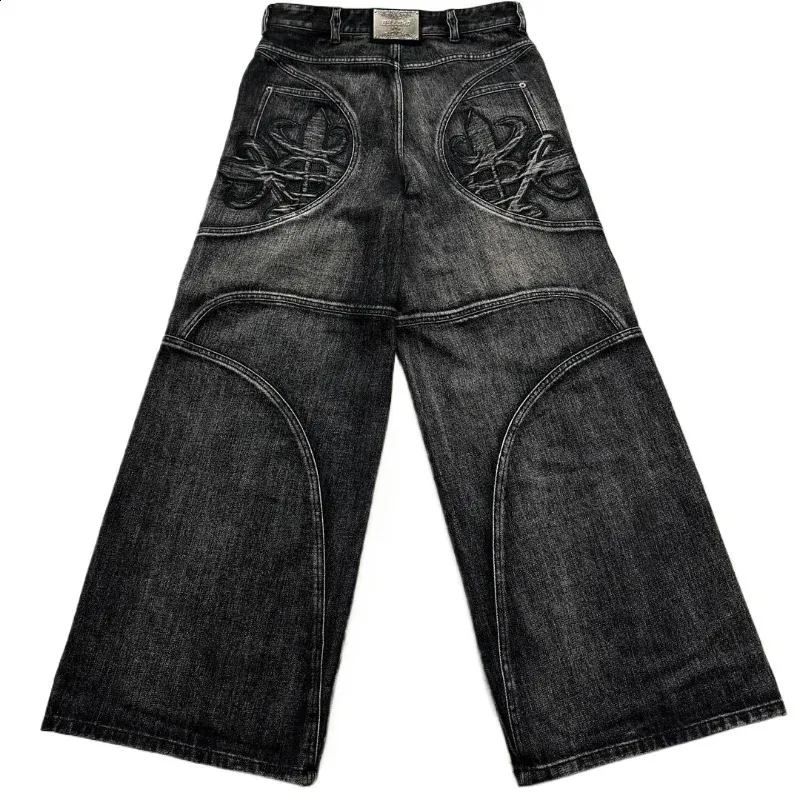 パンツ archive Lolita jeans black denim y2k Y2K Graphic High Waist Pants: Retro Street Style Jeans for