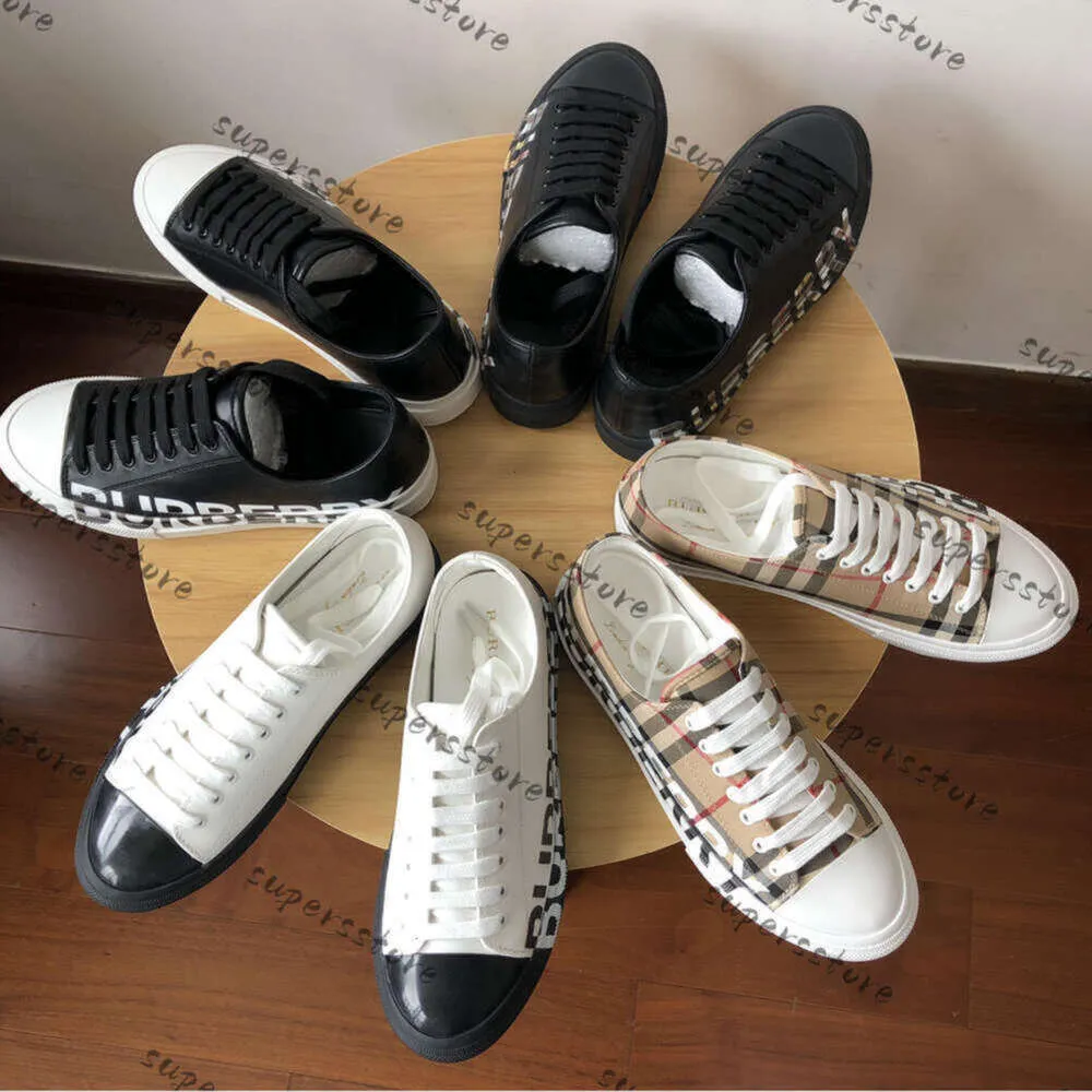 Burbberrys Shoes Designer Trainers Vintage Sneaker Striped Men