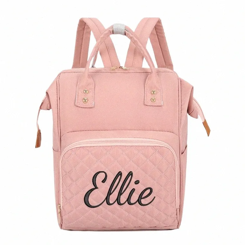 Personalized Embroidered Diaper Bag Backpack Cute Cartoon Design