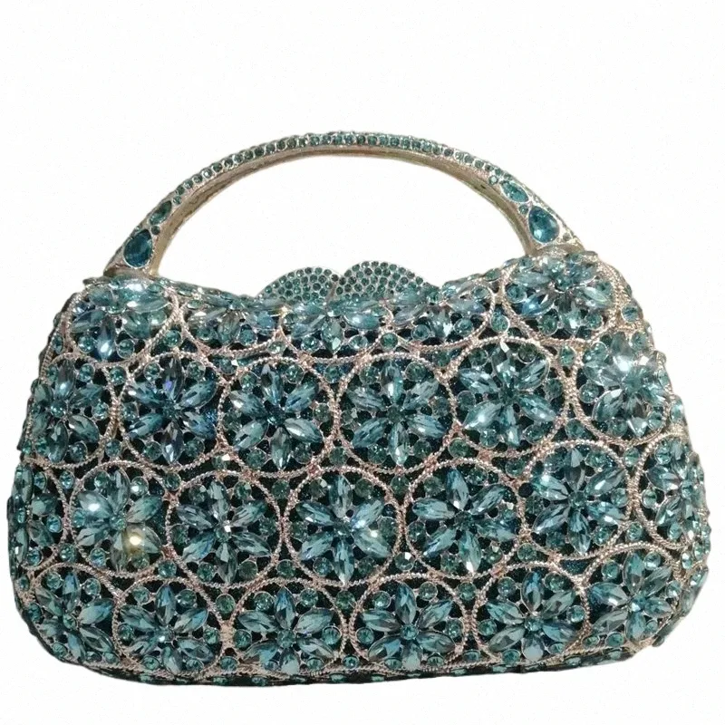 Pale blue satin clutch bag best sale