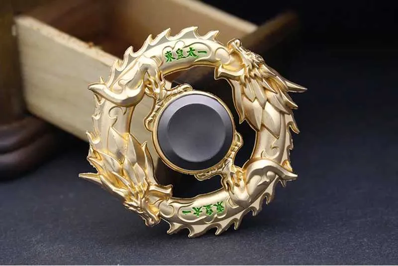 Dragon Metal Fidget Spinners Zinc Alloy EDC Hand From