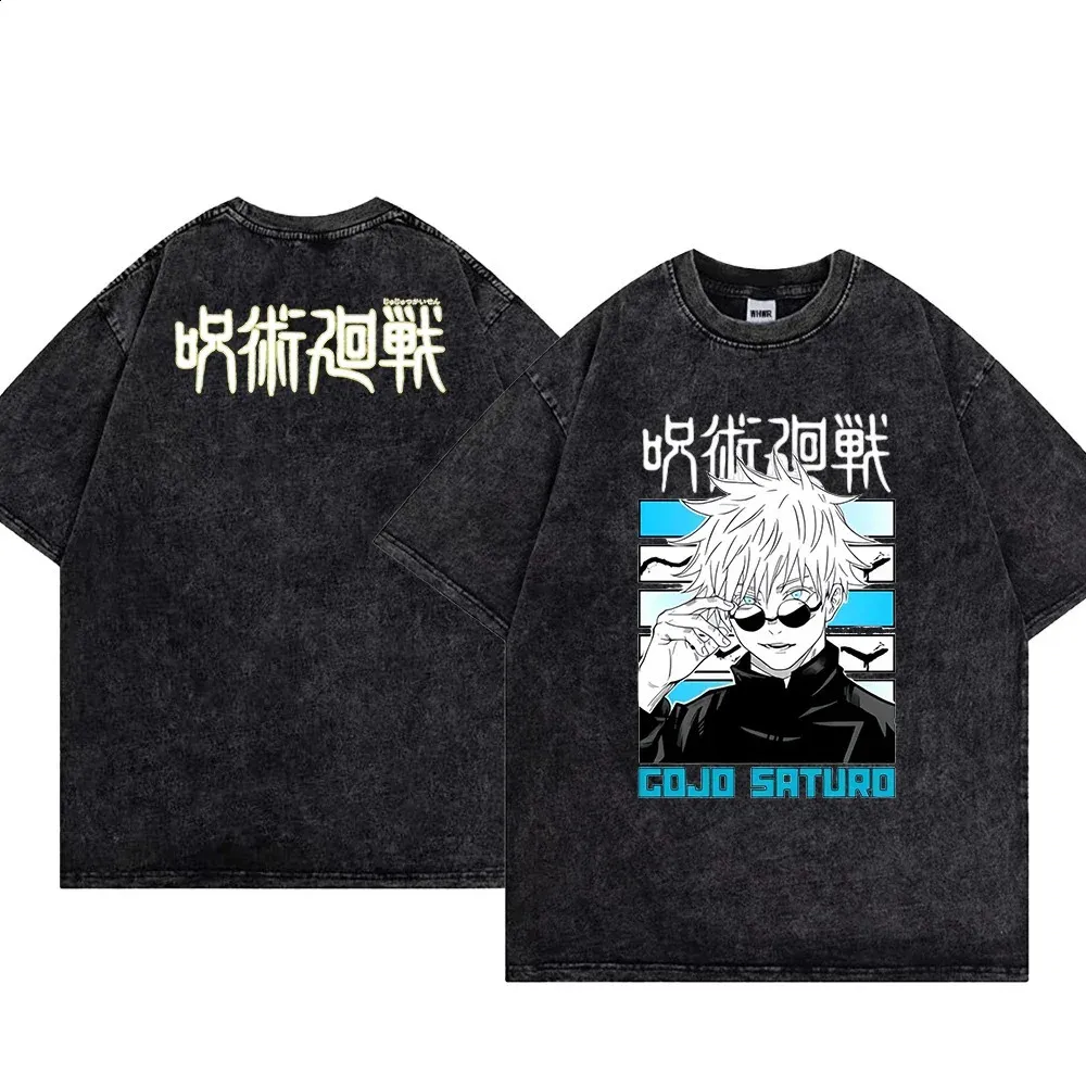 Anime Jujutsu Kaisen T Shirt, Washed Cotton | DHgate