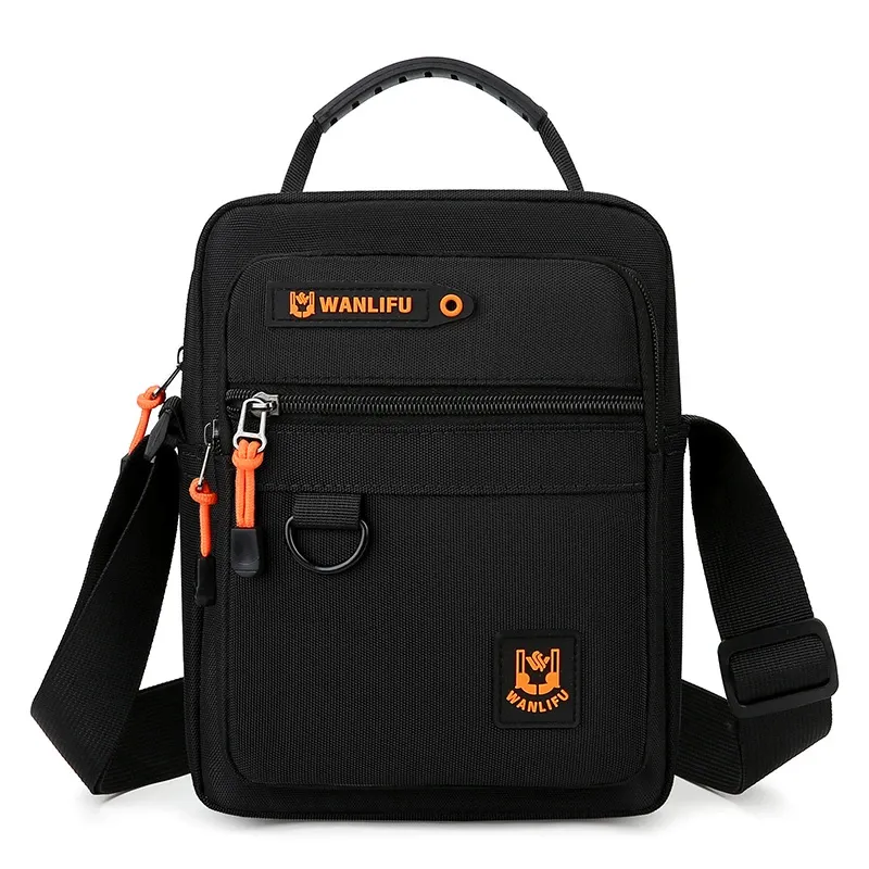 Mens Multifunctional Oxford Shoulder Bag: Durable Nylon