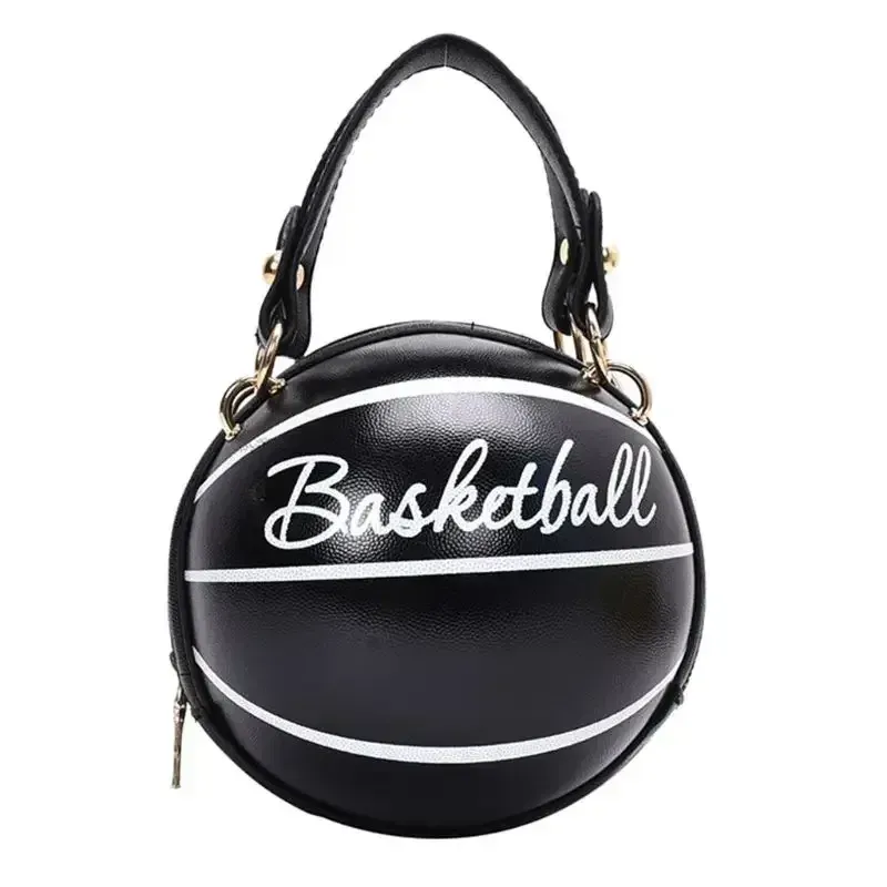 DHgate INS Korean Style Persalized Round Basketball Bag Versatile One Shoulder Crossbody Handbag Bags Luggage Accessories