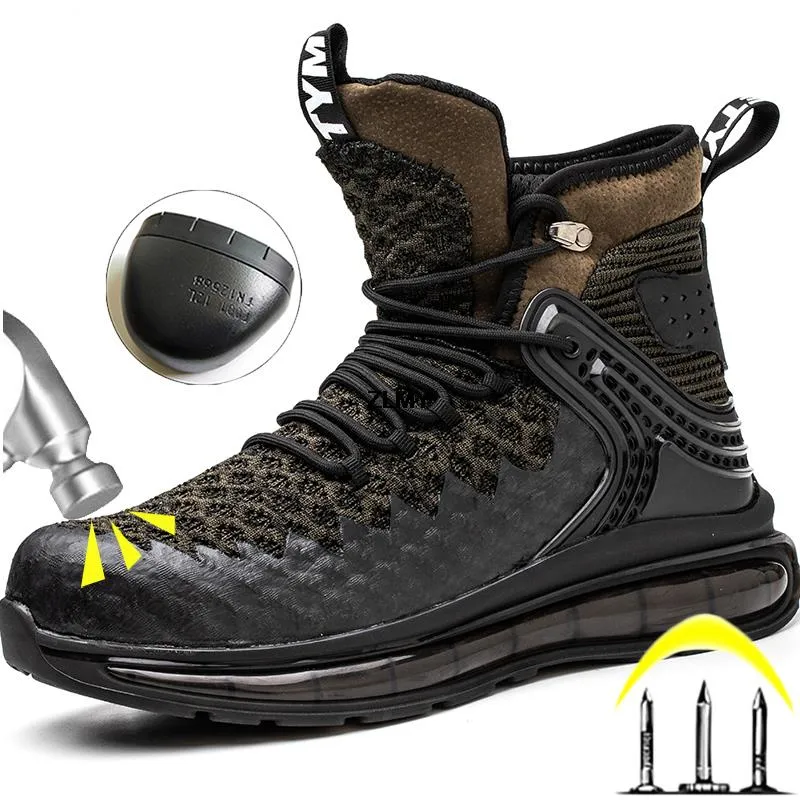 Premium Steel Toe Work Safety Construction Boots For Men With Anti Smash Puncture Proof Air Cushion And Plus Size Options From Phgate 61.11 DHgate.Com