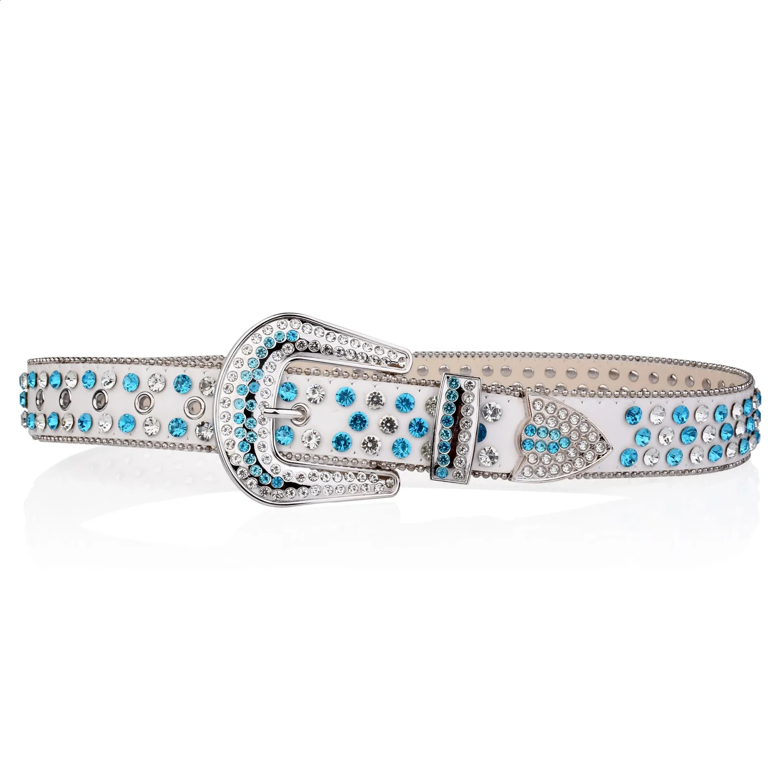 NEW, Crystal Belt By Buckle Jeans Rhinestone Crystal Belt Buckle Antique Brass Rectangle  main image 4