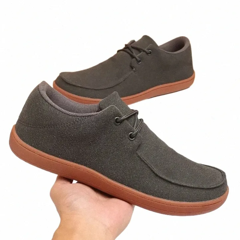 Men's Minimalist Barefoot Sneakers Wide Toe Box Walking Shoes, Non-Slip,  Plus Size Available, Comfortable Casual Footwear