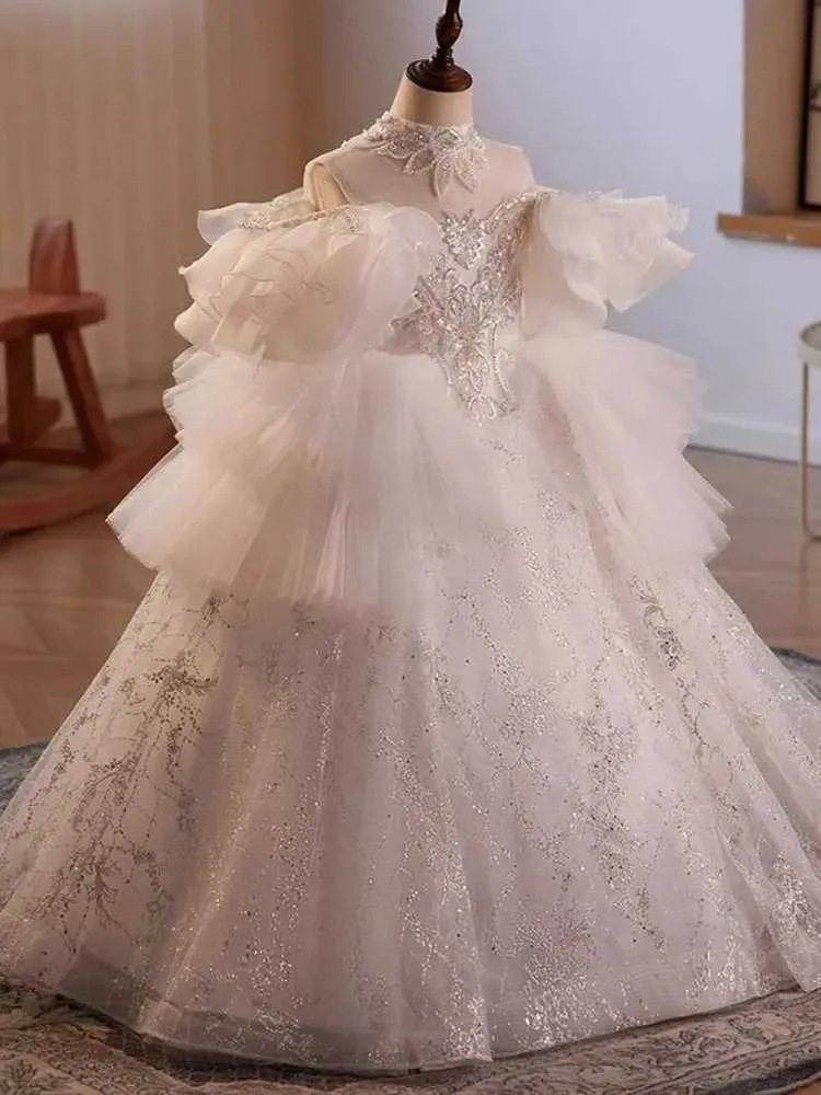 Girls Dresses A-Line O-Neck Beaded Sequin Design for Kids Wedding Birthday  Party Evening Gown from Dhgate Girls Dresses - price 129.99