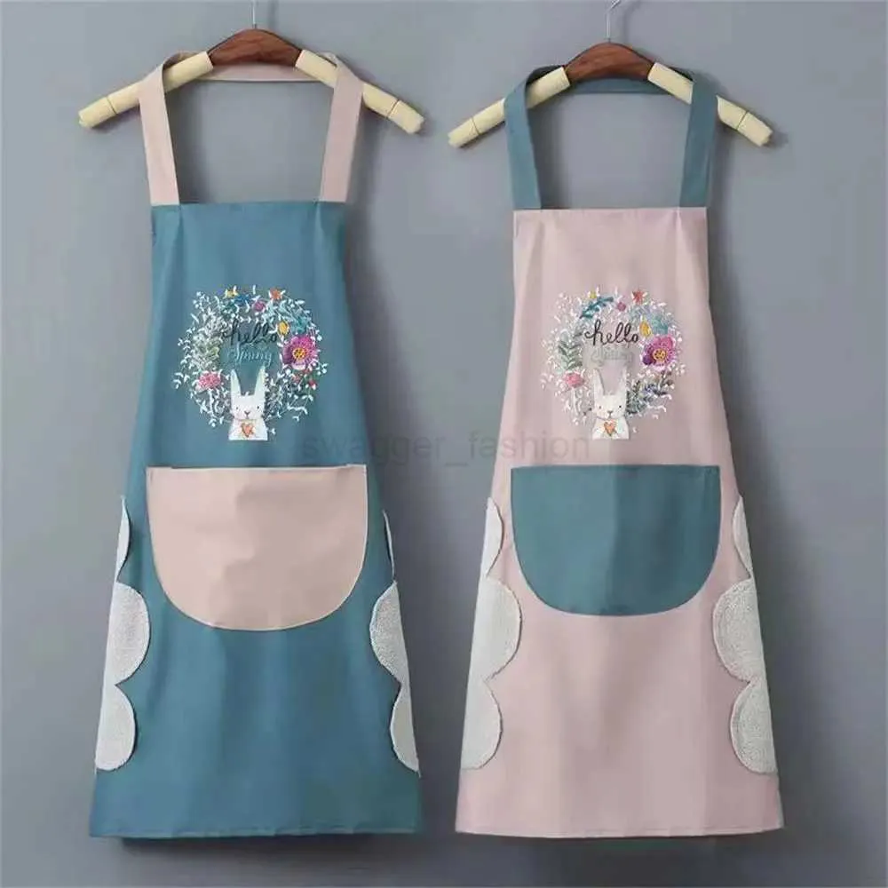 Waterproof Rabbit Pattern Waist Apron for Kitchen Cleaning from Dhgate ...