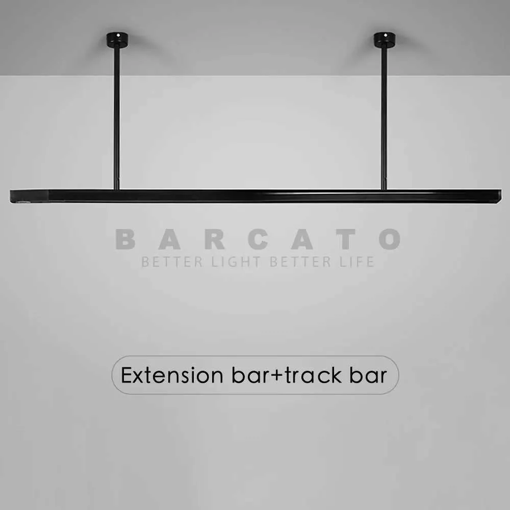 220V Aluminum LED Track Lighting Rails - Straight/L