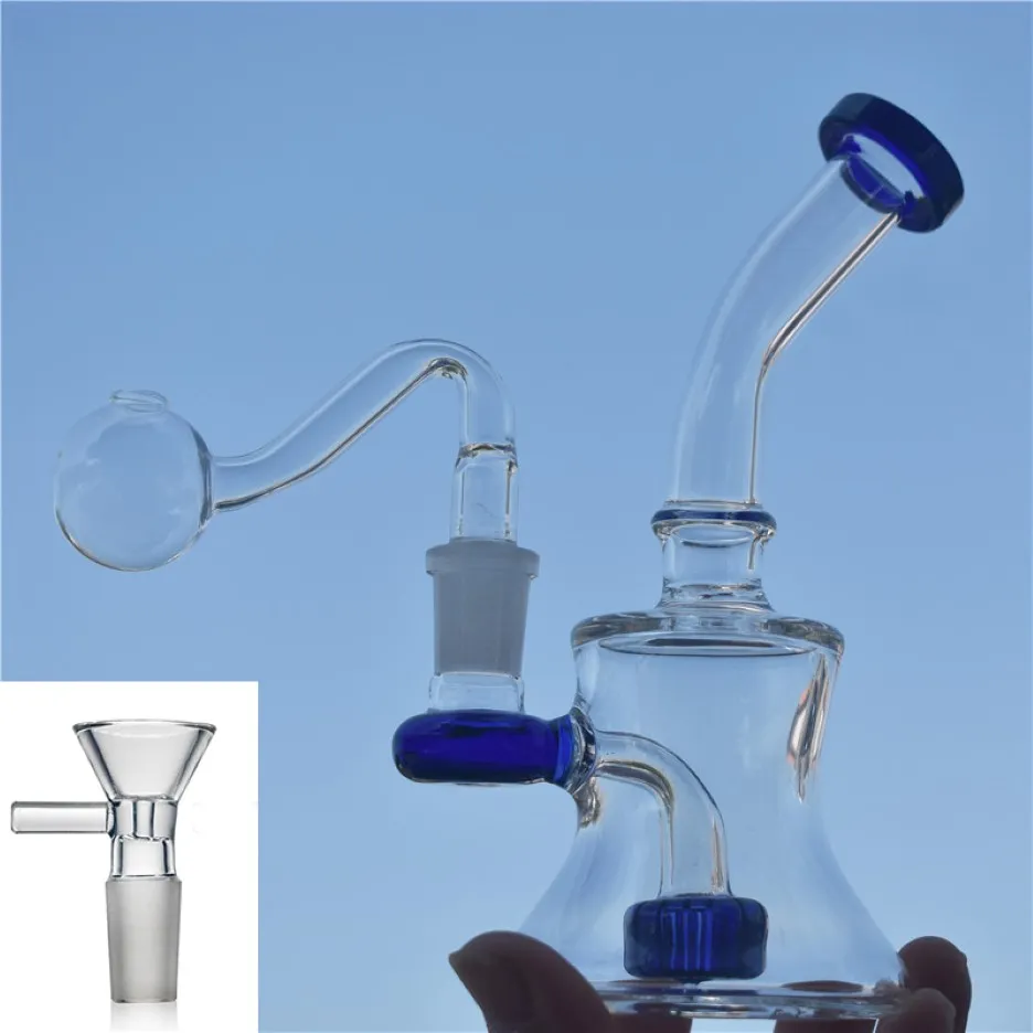 7inch Glass Beaker Bongs Water Pipe Oil Rigs Water Pipes Glass Bubbler ...