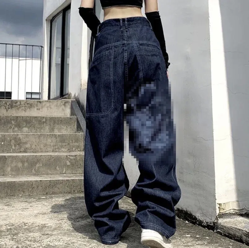 Luxury Designer Denim baggy jeans with J Logo and Wide Leg Luxury Designer Denim baggy jeans with J Logo and Wide Leg