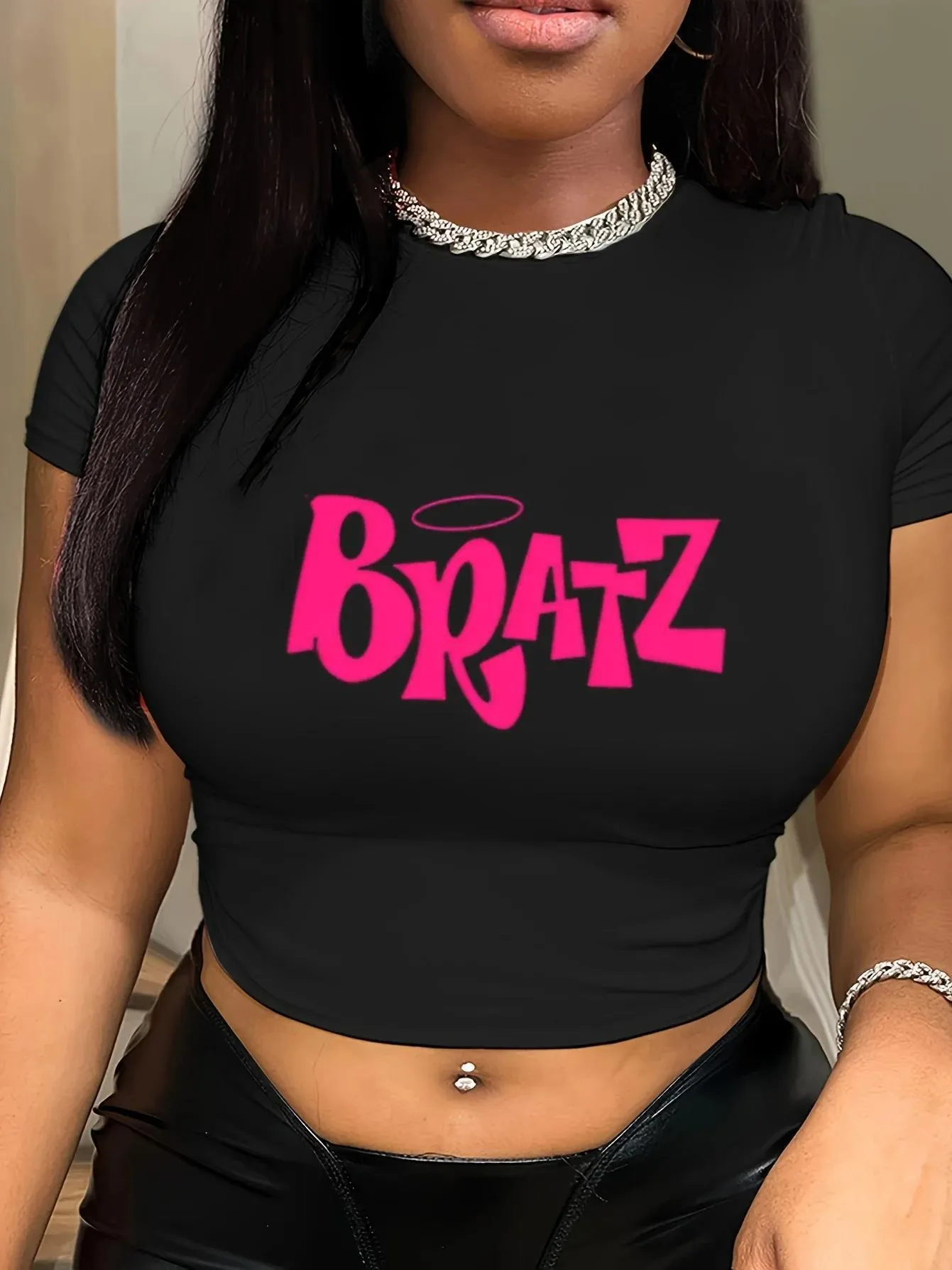 cute graphic crop tees