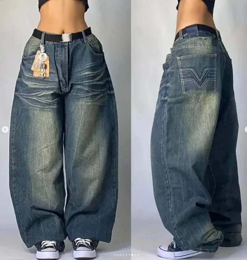 DHgate.com:Retro Hip Hop Jeans: Y2K Harajuku High Waist Wide DHgate.com:Retro Hip Hop Jeans: Y2K Harajuku High Waist Wide