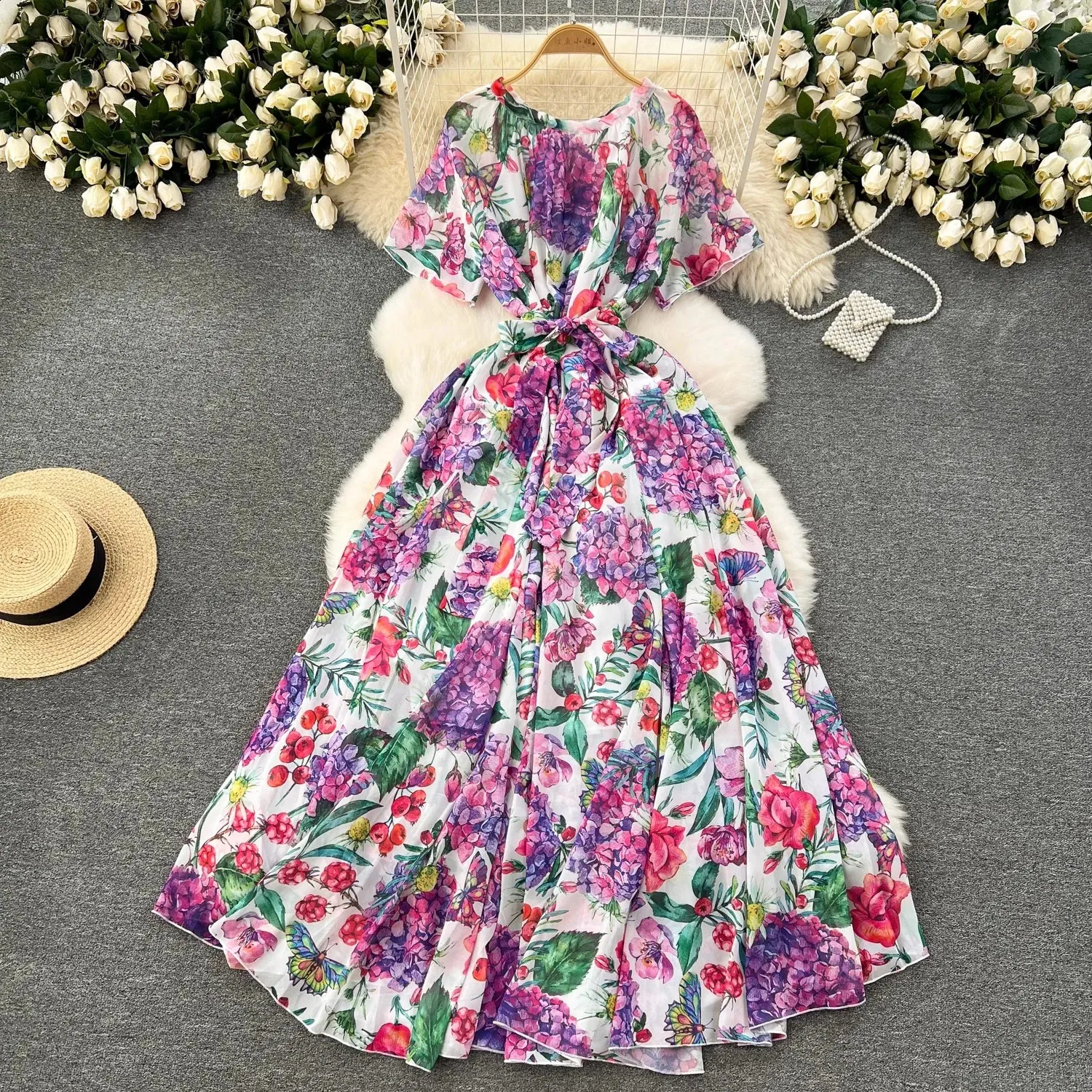 chinese dress ladies Honey Chocolate Maxi Dress - US 10 main image 1
