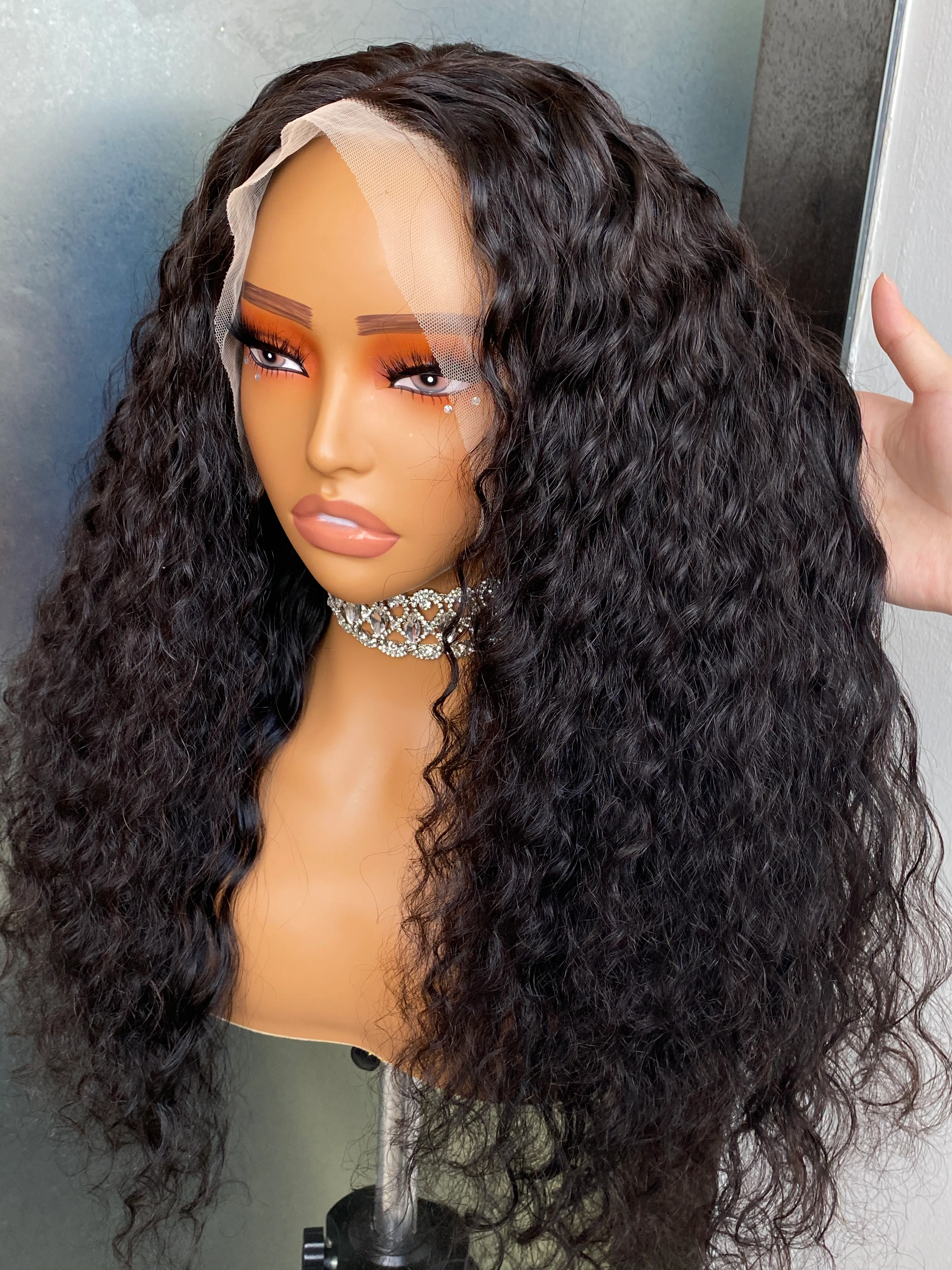 Curly Lace Front Wig 22-28 inches!! 22 Inch Human Hair Lace Front Wigs - High Quality & Wholesale main image 3