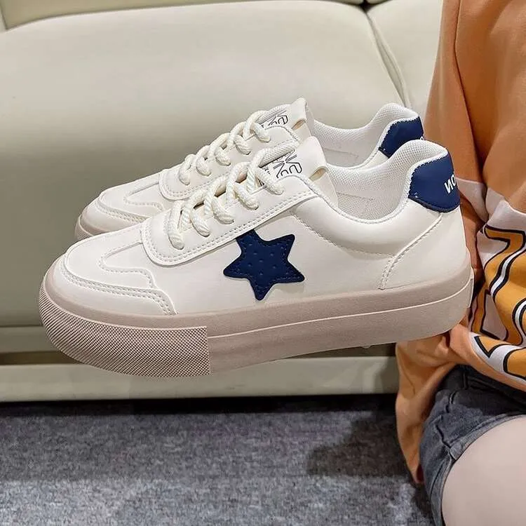 Lightweight White Casual Shoes for Women Thick Sole, Shop Now