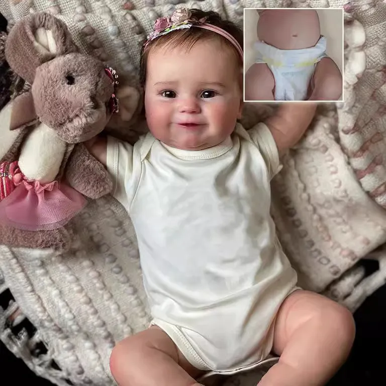 Dolls 14inch Full Body Silicone Bebe Reborn Girl Coco Dolls Boy Isaac Doll Soft Lifelike Baby DIY Blank Toys 231024