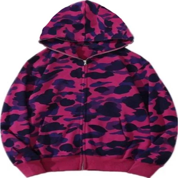 Felpa con cappuccio B APE Giacca jogger sportivo pullover in pile felpa girocollo nero hip hop felpa con cappuccio Uomo mimetico_voghion.com