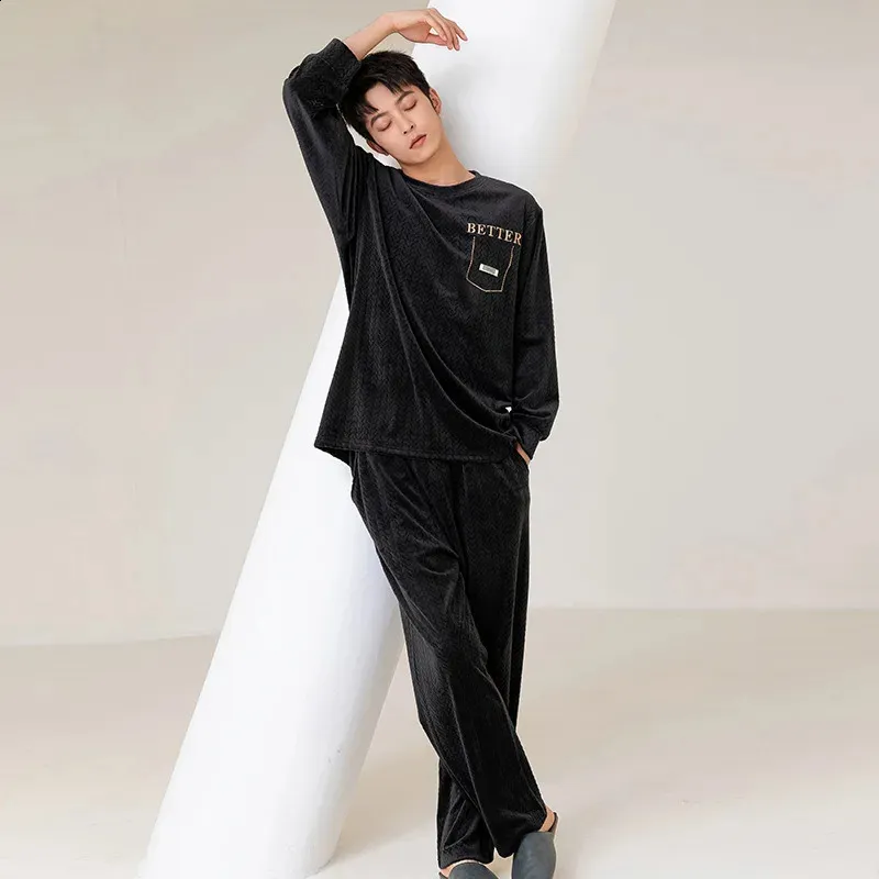 Silk Pajama Mens Velvet Lounge Pants Premium Velvet Pajamas Set