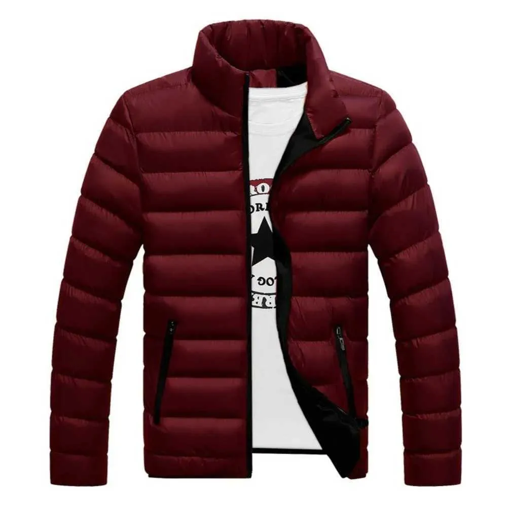 New Mens Winter Padded Jacket - Long Sleeve Cotton Quilted Coat