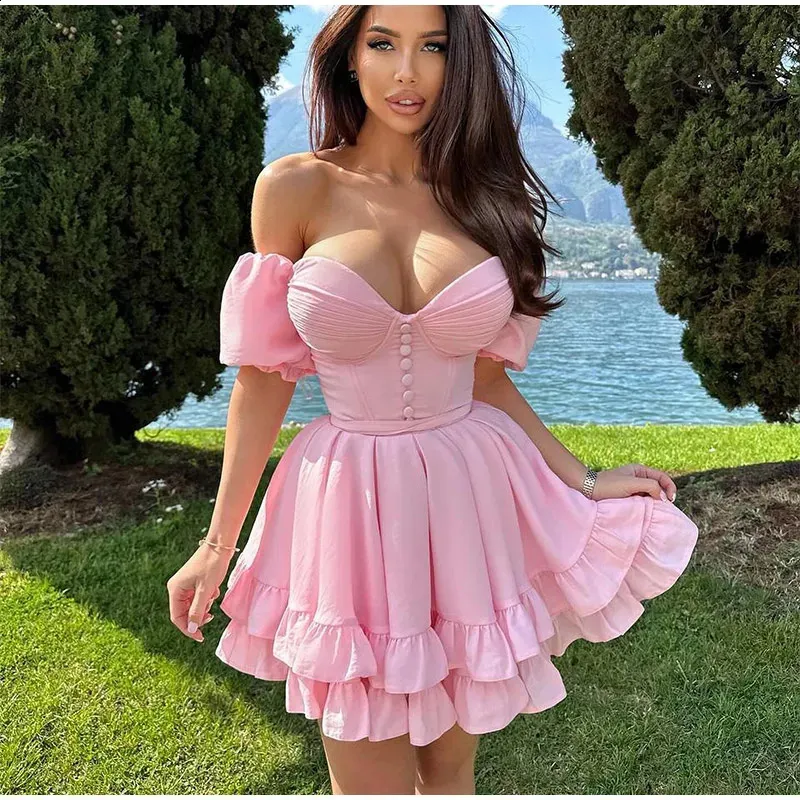 summer cute dress Dewlily Summer Dress Korean Fashion Teens 20s 30s Cute Leg-lengthening