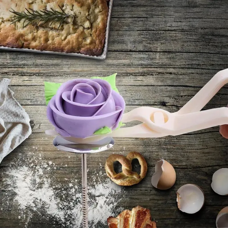 1 꽃 가위 케이크 꽃 손톱 직관 파이핑 제과 손톱 아이스크림 장식 베이킹 도구 DIY 페이스트리 브래킷