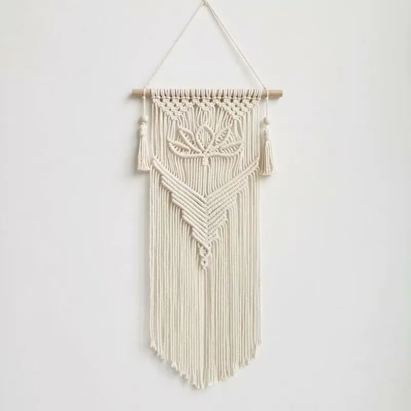 手で織られた家の装飾ツインのフリンジシンピータペストリーボヘミアンリビングルームベッドサイドタペストリー
