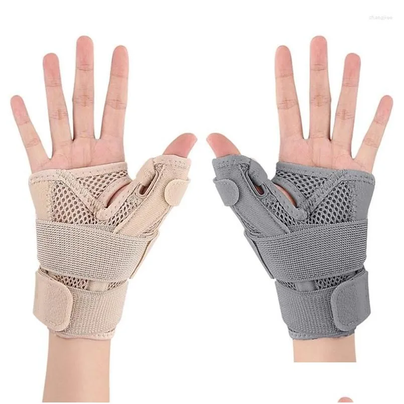 Wrist Support Thumb Brace For Men Women Adjustable With Flexible Hand Discomfort F2Tc Drop Delivery Sports Outdoors Athletic Outdoor A Ot0Rn