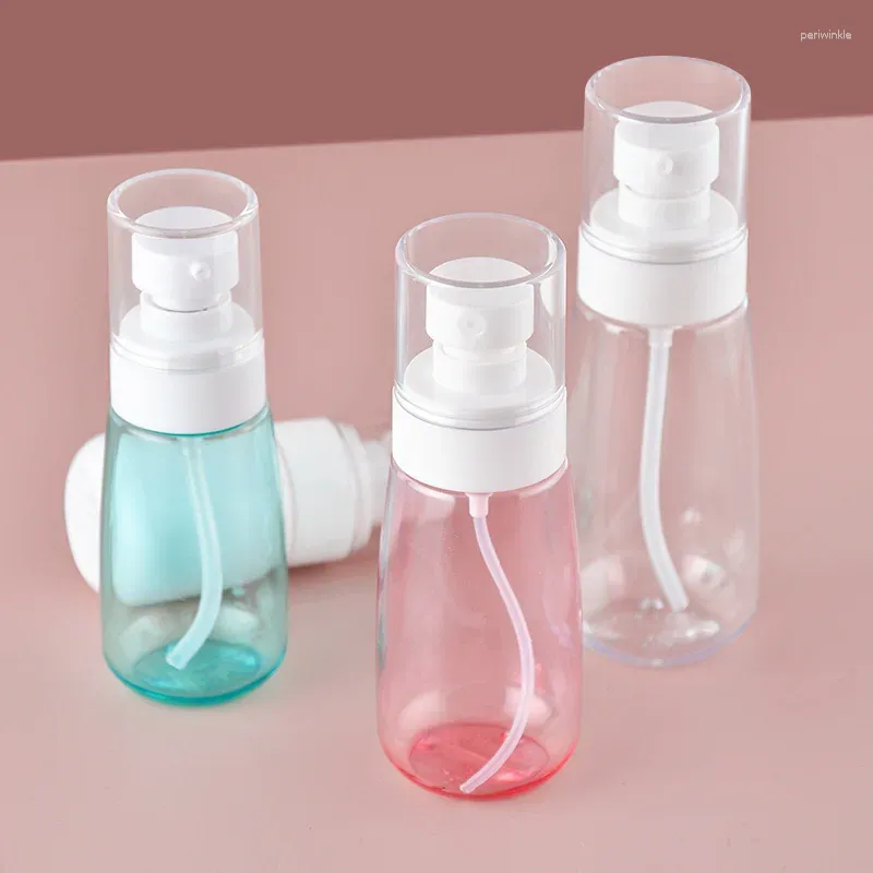 Garrafas de armazenamento de plástico spray garrafa viagem sub-engarrafado loção bomba perfume recarregável recipiente cosmético água 30/60/80/100ml